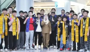 Kalahkan Australia hingga Vietnam, Atlet Basket Cilik Palu Pulang Bawa Emas dari Malaysia