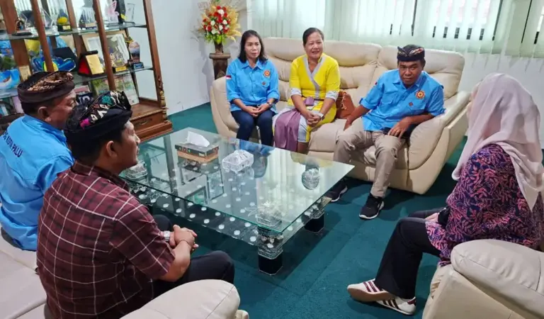 Wawali Imelda menerima kunjungan audiensi Lembaga Pengembangan Dharmagita Palu di Palu, Kamis (5/3/2026). (©Prokopim Setda Kota Palu/Jufri)