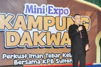 Wali Kota Hadianto Rasyid pada pembukaan Mini Expo Kampung Dakwah di palu, Rabu (11/3/2026). (©Prokopim Setda Kota Palu/Imron)