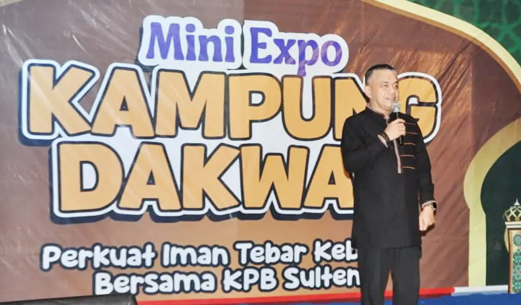 Wali Kota Hadianto Rasyid pada pembukaan Mini Expo Kampung Dakwah di palu, Rabu (11/3/2026). (©Prokopim Setda Kota Palu/Imron)