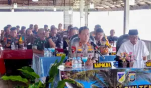 Kapolda Ikuti Anev Arus Balik Langsung dari Pantai Tanjung Karang Donggala