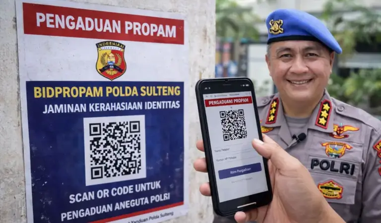 Propam Polda Sulteng Luncurkan QR Code Pengaduan, Jamin Kerahasiaan Pelapor