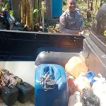 Sejumlah miras yang disita Polres Sigi dalam Operasi Pekat I Tinombala 2026. (©Humas Polres Sigi)