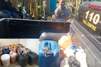 Sejumlah miras yang disita Polres Sigi dalam Operasi Pekat I Tinombala 2026. (©Humas Polres Sigi)