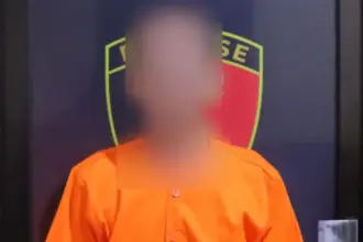 S, tersangka dugaan persetubuhan anak di Desa Bulubete, Dolo Selatan, Sigi. (©Humas Polres Sigi)
