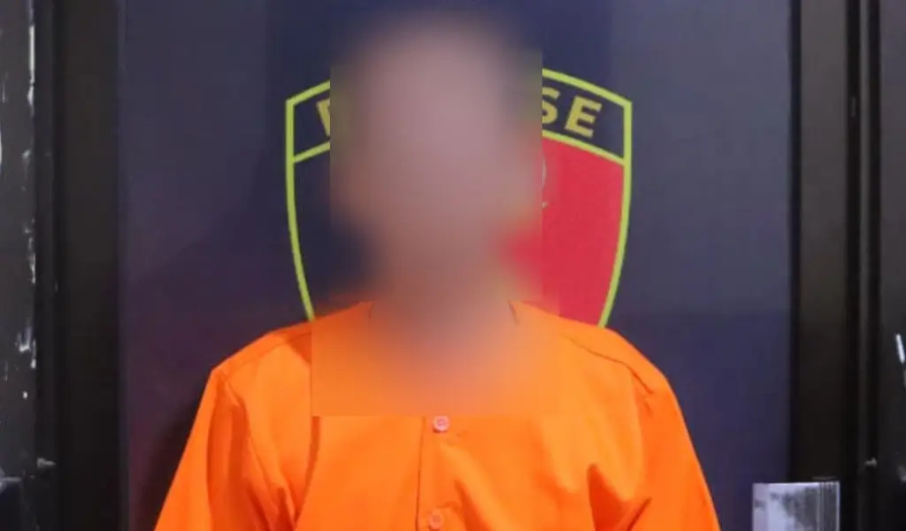 S, tersangka dugaan persetubuhan anak di Desa Bulubete, Dolo Selatan, Sigi. (©Humas Polres Sigi)