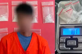 AR beserta barang bukti yang disita Satresnarkoba Polres Sigi. (©Humas Polres Sigi)