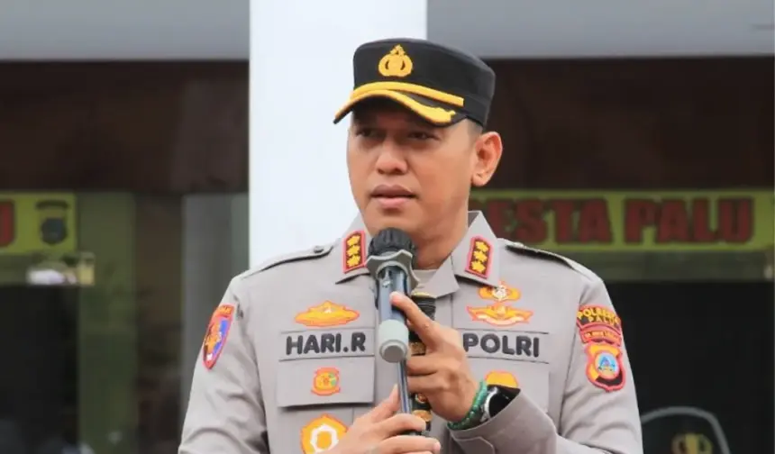 Kapolresta Palu, Kombes Pol Hari Rosena. (©Humas Polresta Palu)
