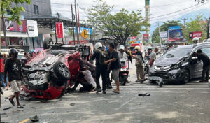 Begini Kronologi Kecelakaan Beruntun di Jalan Yos Sudarso Palu