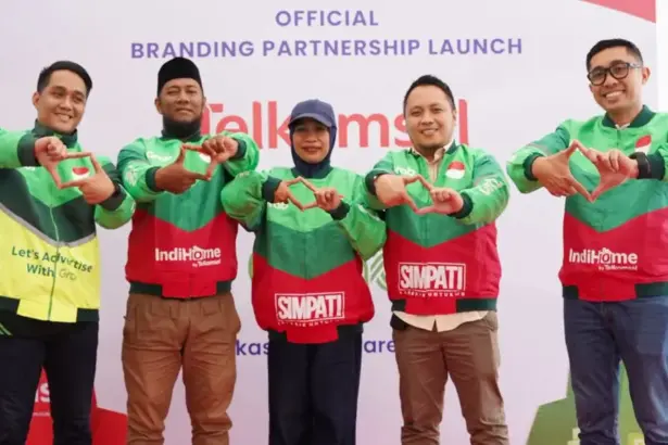 Peluncuran kolaborasi Telkomsel dengan Grab di Makassar, Kamis (12/3/20266). (©Telkomsel Makassar)