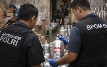 BPOM Bongkar Operasi Ilegal Peredaran Gas Tertawa Baby Whip
