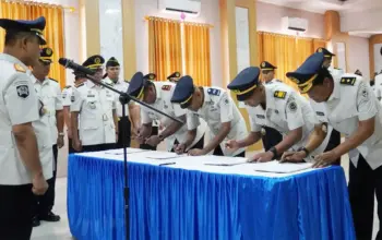 Kanwil Ditjenpas Sulteng Lantik 8 Pejabat, Percepat Pemberantasan Halinar