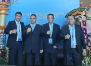 Kakanwil Ditjenpas Sulteng Bagus Kurniawan (kedua kiri) di Kongres WCPP di Bali, Rabu (15/4/2026). (©Humas Ditjenpas Sulteng)