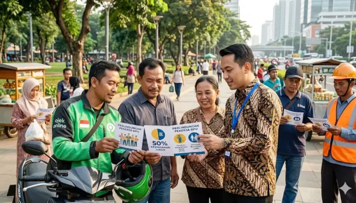 Pemerintah Diskon Iuran JKK-JKM 50 Persen untuk Peserta BPU