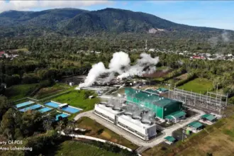 Foto udara PLTP Lahendong. (©PT Pertamina Geothermal Energy)