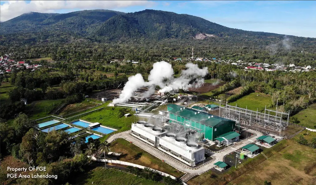 Foto udara PLTP Lahendong. (©PT Pertamina Geothermal Energy)