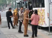 Wali Kota Pantau Bus Trans Palu, Wawali Ikuti Upacara HUT ke-62 Sulteng