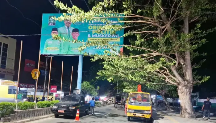 Menata Ruang Kota, Pemkot Palu Tertibkan Reklame di Median Jalan