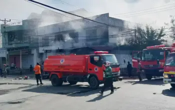 Ruko Terbakar di Palu Barat, Didudga karena Korsleting, Kerugian Ratusan Juta