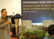 Diseminasi dan Refleksi Capaian Proyek Perikanan Berkelanjutan serta Tata Kelola Kawasan Konservasi Persisir dan Pulau-Pulau Kecil Dalaka di Banggai, Sulawesi Tengah, Kamis (23/4/2026). (©Debby)