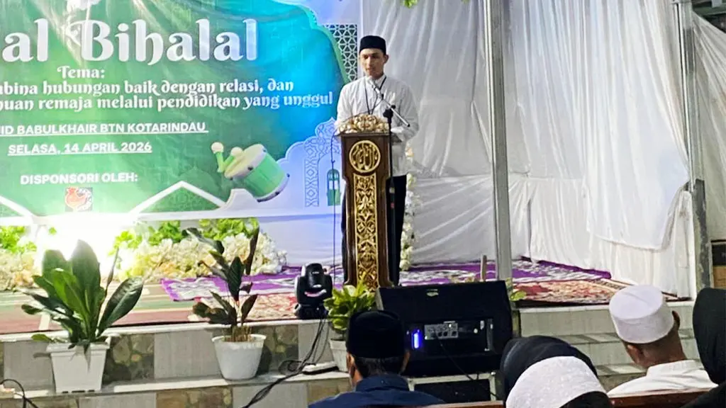 Kegiatan halal bihalal ohe Risma Babul Khair Kotarindau, Rabu (22/4/2026). (©Risma Babul Khair)