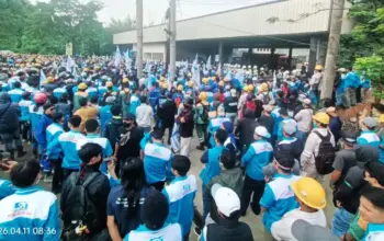 Ribuan Buruh SPN Demo di IMIP Morowali, Tuntut Perbaikan K3 dan Perlindungan Kerja