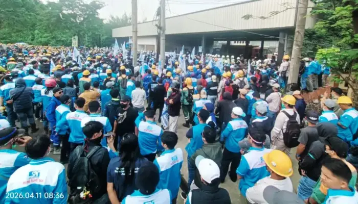 Ribuan Buruh SPN Demo di IMIP Morowali, Tuntut Perbaikan K3 dan Perlindungan Kerja