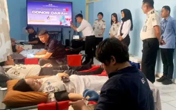 Sambut HBP ke-62 Kanwil Ditjenpas Sulteng Gelar Donor Darah