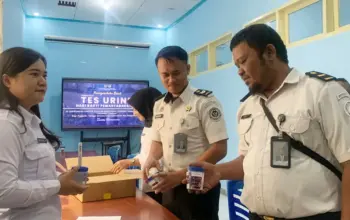 Kanwil Ditjenpas Sulteng Gelar Tes Urine Acak, Semua Hasil Negatif