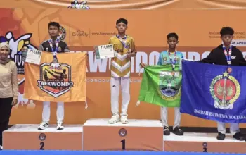 Dzakwan Afif Raih Emas Kejurnas Taekwondo Cadet Junior Samarinda 2026
