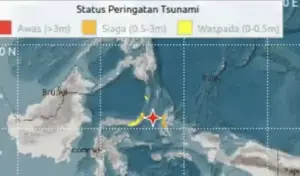 Gempa 7,6 M Guncang Malut-Sulut, BMKG Keluarkan Peringatan Tsunami