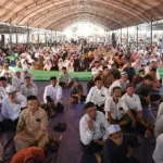 Jamaah yang memadati Haul ke-58 Guru Tua di Palu, Rabu (1/4/2026). (©bmzIMAGES/Basri Marzuki)