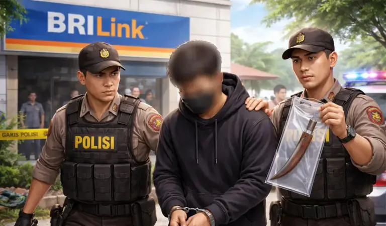 Polisi Tangkap Pelaku Perampokan Konter BRILink