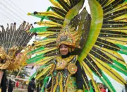 Diwarnai Rintik, Karnaval Budaya HUT 62 Sulteng Berlangsung Meriah