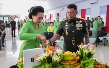 HUT ke-80 Persit KCK, Pangdam XXIII/Palaka Wira Resmikan Gerai Terrace Pewe