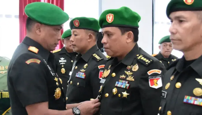 Pangdam XXIII/Palaka Wira Lantik Empat Pejabat Baru di Kodam