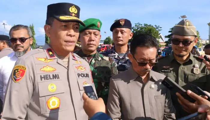Antisipasi Dampak Konflik Global, Polda Suteng Gelar Apel Pasukan