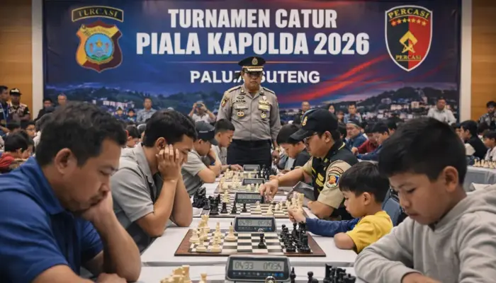 Polda Sulteng Gelar Turnamen Catur Piala Kapolda 2026