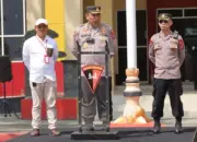 Karoops Polda Sulteng Kombes Pol Giuseppe Reinhard Gultom pada apel perdana pengamanan Hari Paskah Nasional 2026 di lapangan Mako Brimob Biromaru, Sigi, Sabtu 25/04/2026, (©Humas Polda Sulteng)