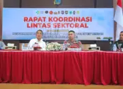 Rakor lintas sektor dalam rangka pengamanan Paskah Nasional di Sigi, Jumat (10/4/2026). (©Humas Polres Sigi)
