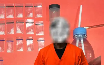 JE, tersangka kasus sabu di Desa Kurnia, Palolo, Sigi. (©Humas Polres Sigi)