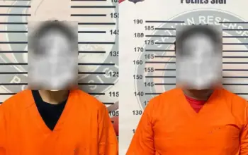 NS dan N, tersangka kasu s narkoba beserta barang bukti yang ditemukan. (©Humas Polres Sigi)