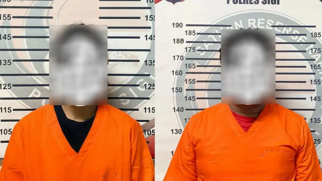 NS dan N, tersangka kasu s narkoba beserta barang bukti yang ditemukan. (©Humas Polres Sigi)