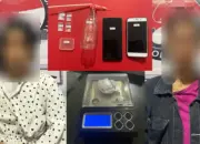 IDL dan RO, dua perempuan beserta barang bukti sabu yang ditangkap Satresnarkoba Polresta Palu, Senin (20/4/2026). (©Humas Polresta Palu)