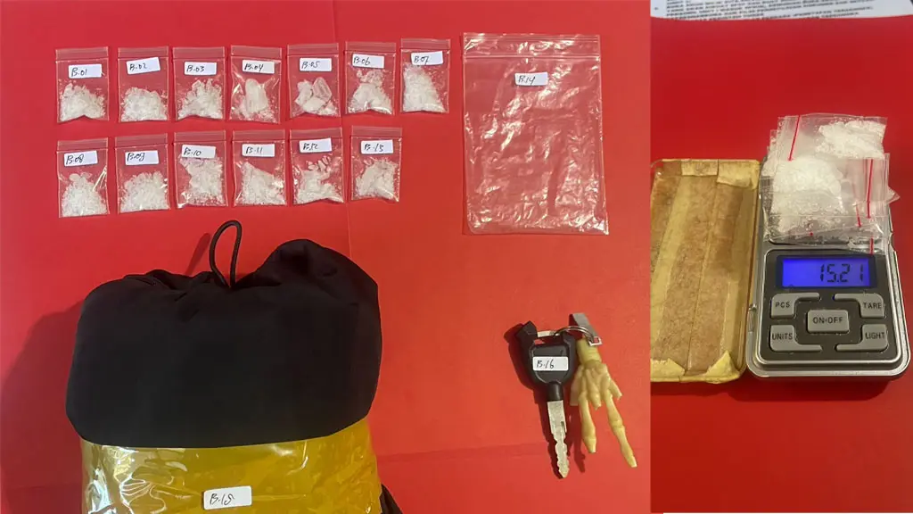 Barang bukti sabu yang disita aparat Polsek Tawaili. (©Humas Polresta Palu)