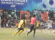 Partai final Liga 4 Piala Gubernur Sulteng antara Celebest FC vs Persigi di Lapangan Faqih Rasyid Palu, Selasa (21/4/2026). (©Prokopim Setda Kota Palu/Jufri)