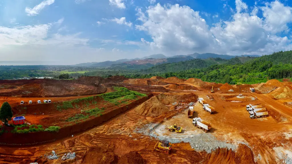 Area pertambangan nikel PT Vale IGP Morowali. (©PT Vale Indonesia)