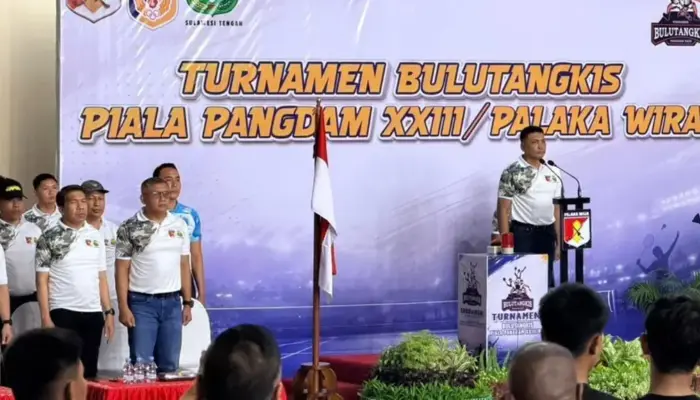 Pangdam XXIII/Palaka Wira Buka Turnamen Bulutangkis Piala Pangdam 2026