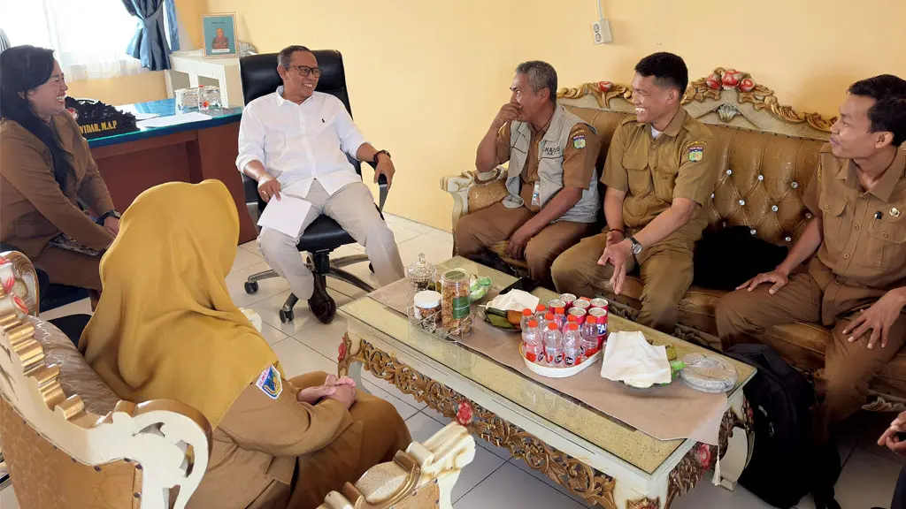 Audiensi DIskominfosantik Palu ke Komisi Informasi Sulteng di Palu Selasa (19/5/2026). (©Komisi Informasi Sulteng)