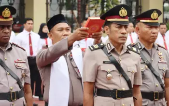Salah seorang perwira, AKP Akbar dilantik menjadi Ps Kasat Intelkam Polresta Palu menggantikan AKP Musa yang kini menjabat sebagai Kabag Ops Polres Sigi. (©Humas Polresta Palu)